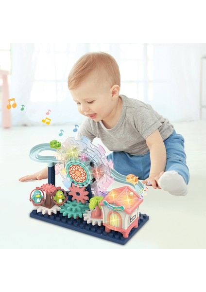 Işıklı ve Sesli Dönme Dolaplı Penguenli Lunapark Oyun Seti indirimleri