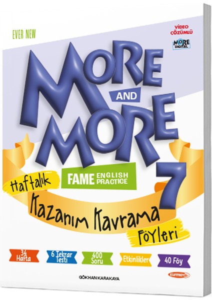 More & More 7 Haftalık Kazanım Kavrama Föyleri fiyatları