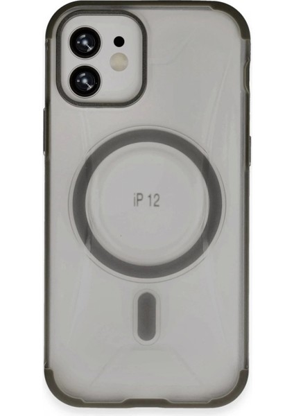 Ieg iPhone 12 Hilton Magsafe Kapak - Titan Gri