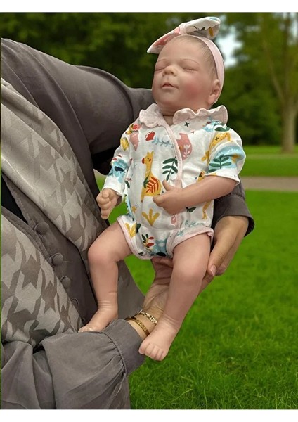 43 cm Aksesuarlı Gerçekçi Bebek %100 Silikon Yumuşak Doku Aksesuarlı Bebek-Soft Yumuşak fiyatları