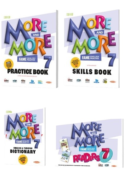 Kurmay ELT More and More English 7 Practice Book Skills Book Dictionary fiyatları