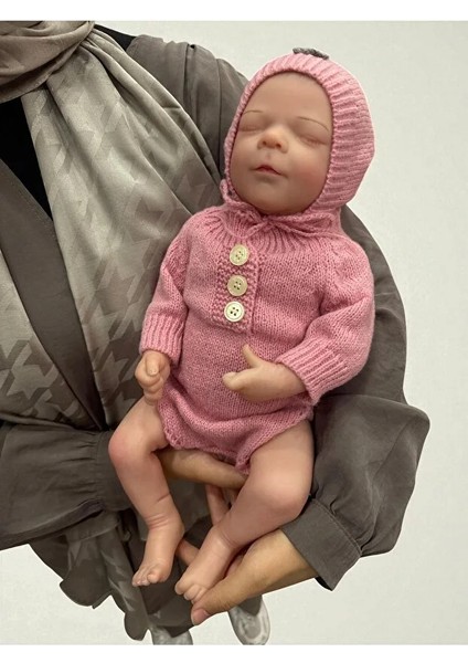 43 cm Aksesuarlı Gerçekçi Bebek %100 Silikon Yumuşak Doku Aksesuarlı Bebek-Soft Yumuşak fiyatları