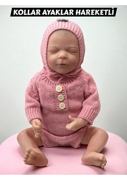 43 cm Aksesuarlı Gerçekçi Bebek %100 Silikon Yumuşak Doku Aksesuarlı Bebek-Soft Yumuşak modelleri
