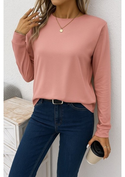 Kadın Uzun Kollu Bisiklet Yaka Viskon Bluz fiyatları
