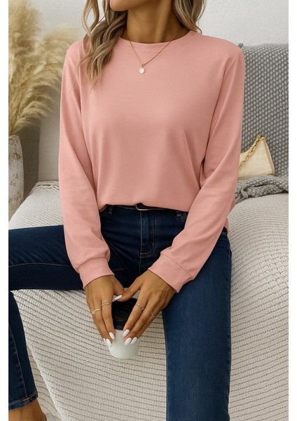 Kadın Uzun Kollu Bisiklet Yaka Viskon Bluz modelleri