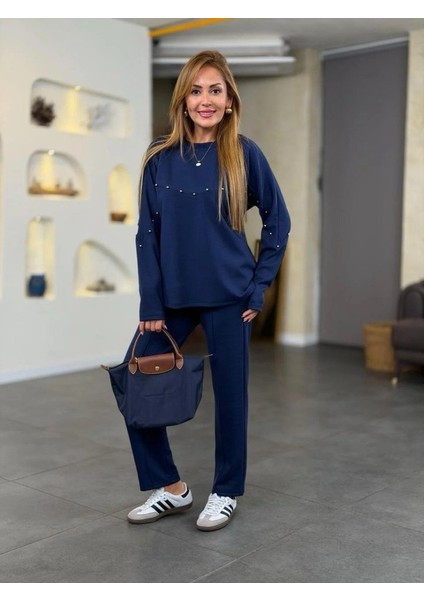 Kadın Inci Detay Modal Kumaş Ikili Takım indirimleri