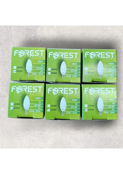 LED Ampul (E.14) Mum Ampul, Beyaz Işık (7.watt=60 Watt)(6.adetli Paket) indirimleri