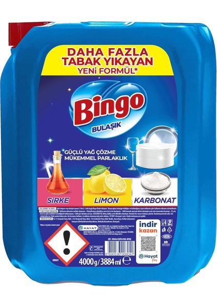 Bulaşık Deterjanı Bidon 4kg