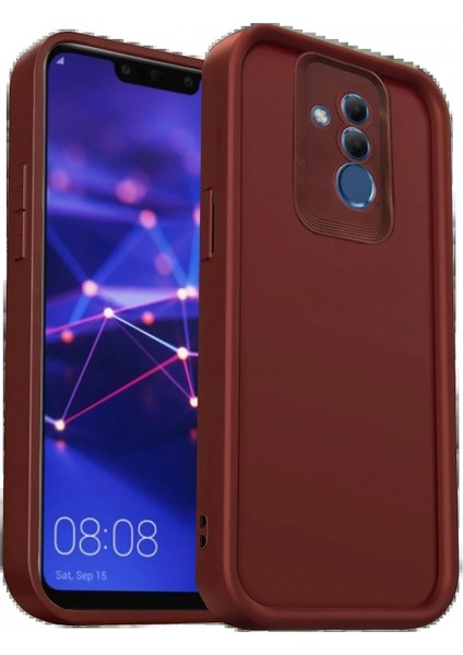 Huawei Mate 20 Lite Kılıf Viera Silikon - Bordo