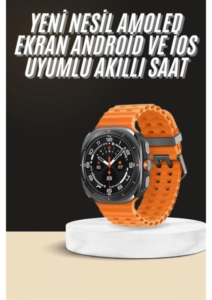 Akıllı Saat Unısex Zarif Görünümlü Titanyum Kasa Amoled Ekran Müzik Dinleme fiyatları