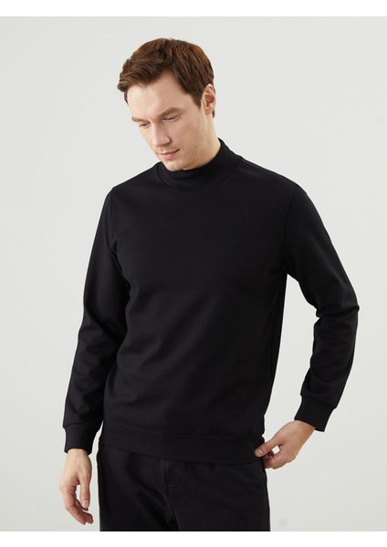 Yeni Sezon Dik Yaka Erkek Sweatshirt