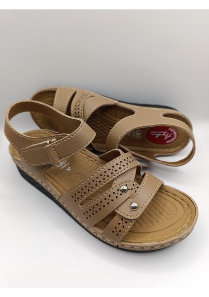 Günlük Kadın Cırt Bantlı Sandalet Yumuşak Rahat Ortopedik