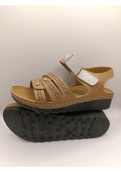 Günlük Kadın Cırt Bantlı Sandalet Yumuşak Rahat Ortopedik indirimleri