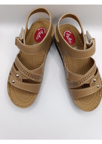 Günlük Kadın Cırt Bantlı Sandalet Yumuşak Rahat Ortopedik
