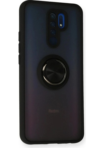 Ieg Xiaomi Redmi 9 Kılıf Montreal Yüzüklü Silikon Kapak - Siyah fiyatları