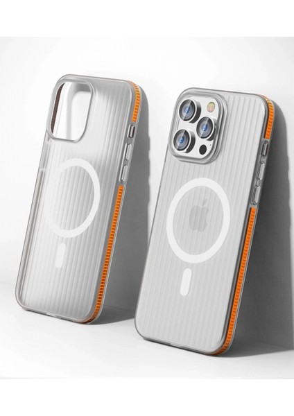 Ieg iPhone 15 Pro Max Line Magsafe Kapak - Turuncu fiyatları