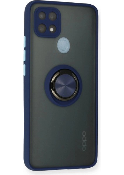 Ieg Oppo A15 Kılıf Montreal Yüzüklü Silikon Kapak - Lacivert fiyatları