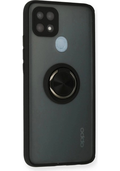Ieg Oppo A15 Kılıf Montreal Yüzüklü Silikon Kapak - Siyah fiyatları