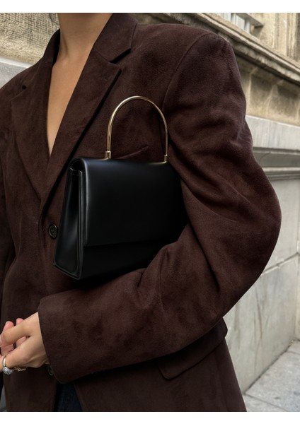 Ilot.ıstanbul | Gold Yuvarlak Metal Saplı Mini Kutu Siyah Abiye El Çantası indirimleri