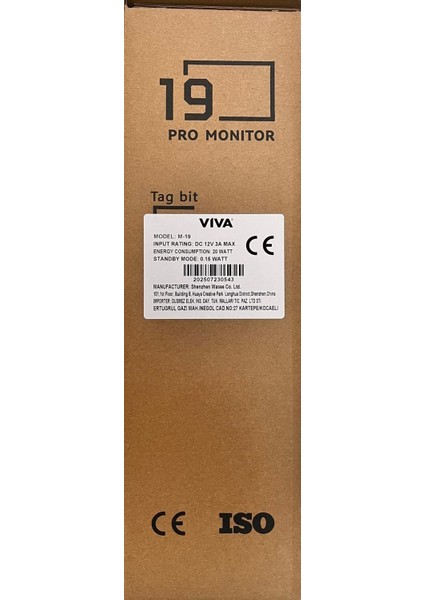 19" Viva M-19 Monitör
