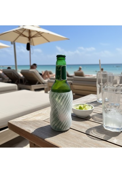 Transparan Mottopi Biranız Isınmasın Eliniz Soğumasın Gizli 500 ml Şişe Teneke Kılıfı Soğutucu Soğuk Kılıf