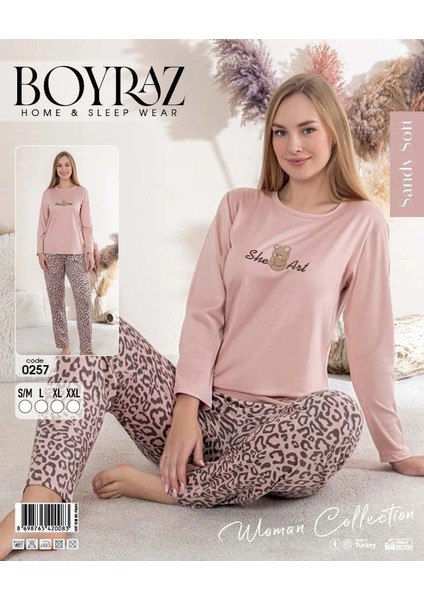 Kadın Sandy Soft Uzun Kol Pijama Takımı