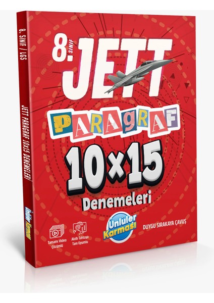 8. Jett Paragraf 10X15 Deneme Sınavı Yeni