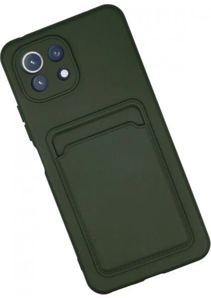 Ieg Xiaomi Mi 11 Kılıf Kelvin Kartvizitli Silikon - Koyu Yeşil fiyatları