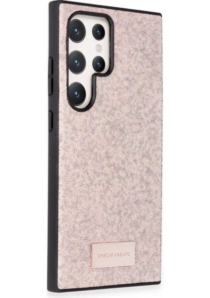 Samsung Galaxy S23 Ultra Bright Simli Kapak - Pembe fiyatları