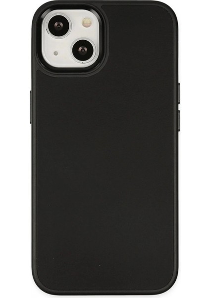 Ieg iPhone 14 Plus Kılıf Asya Deri Silikon - Siyah