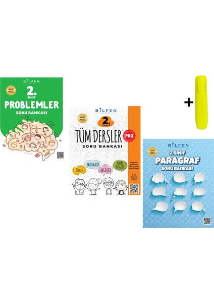 Bilfen 2.sınıf Pro Tüm Dersler Problem ve Paragraf Soru Bankası Maarif Modeli Yeni