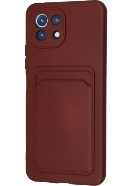 Ieg Xiaomi Mi 11 Kılıf Kelvin Kartvizitli Silikon - Bordo modelleri