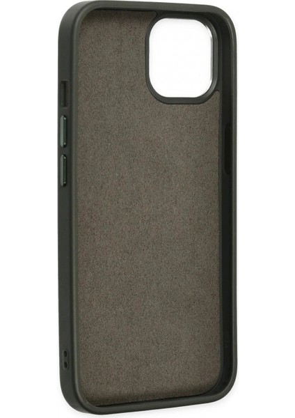 Ieg iPhone 14 Plus Kılıf Asya Deri Silikon - Koyu Yeşil fırsatları