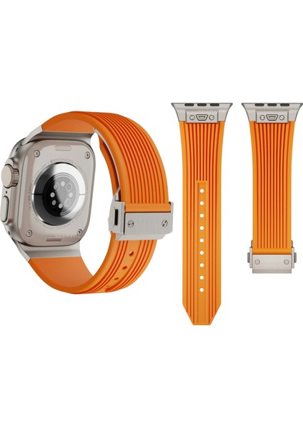 Deluxe Silikon Kordon 44-45-46-49MM Watch Uyumlu