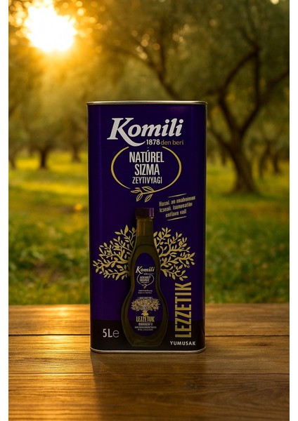 Zeytin Yağı Komili Naturel Sızma 5 Litre