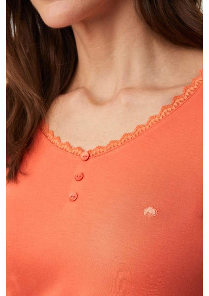 Yumuşak Dokulu V Yaka Uzun Kol Kadın Pijama Takım 9911 modelleri