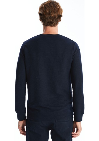 Yeni Sezon Bisiklet Yaka Uzun Kollu Baskılı Erkek Sweatshirt fırsatları