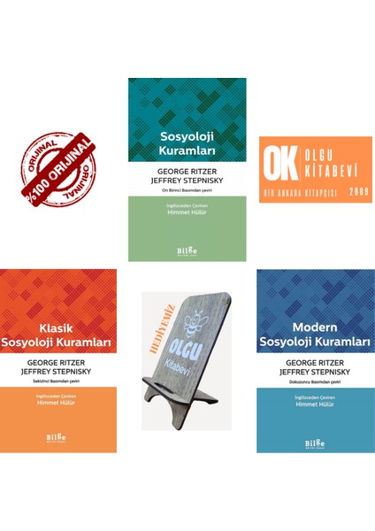 Sosyoloji Kuramları - Modern Sosyoloji Kuramları - Klasik Sosyoloji Kuramları / 3 Kitap Set George Ritzer