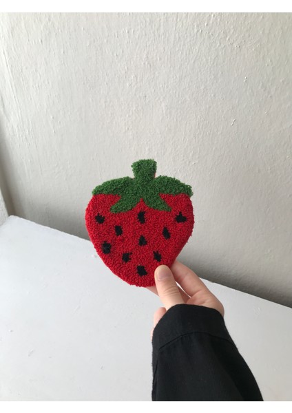 Dekoratif Çilek Model Punch Bardak Altlığı Sunumluk indirimleri