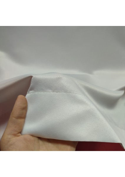 Yeni Sezon Peteküstü Ekru Kalın Saten Güneşlik Tüm Tül Perdelere Uyumlu