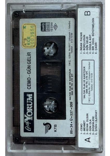 Grup Yorum Cemo Kaset (Orijinal Dönem Kağıt Baskı Kaset) fiyatları