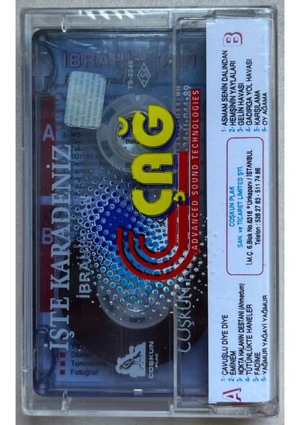 Ibrahim Can Işte Karadeniz Kaset (Jelatinli Sıfır Orijinal Dönem Baskı Kaset) fiyatları