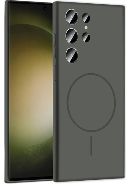 Ieg Samsung Galaxy S24 Ultra Kılıf Jully Magsafe Kapak - Titan Gri