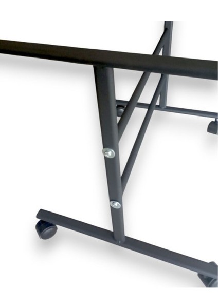 Tekerlekli Orta Sehpa Ayağı Metal Masa Ayağı Kalın Profilli - Siyah modelleri