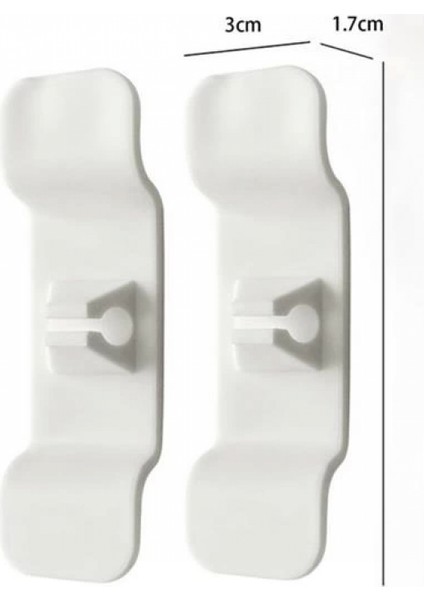 6&apos;lı Pratik Kablo Toparlayıcı Yapışkanlı Klips Mutfak Air Fryer Kettle Kahve Tost Makinası (K95) fırsatları