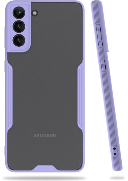 Samsung Galaxy S21 Plus Kılıf Platin Silikon - Lila