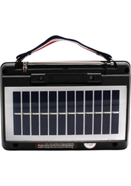 KTF-1428 Taşınabilir Güneş Enerjili Bluetooth Radyo Hoparlör – Şarjlı, Radyo, Mp3, Aux Girişli
