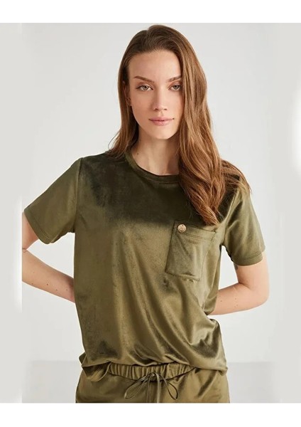 Yumuşak Dokulu Kadife Kadın Şort Takım 9709 modelleri