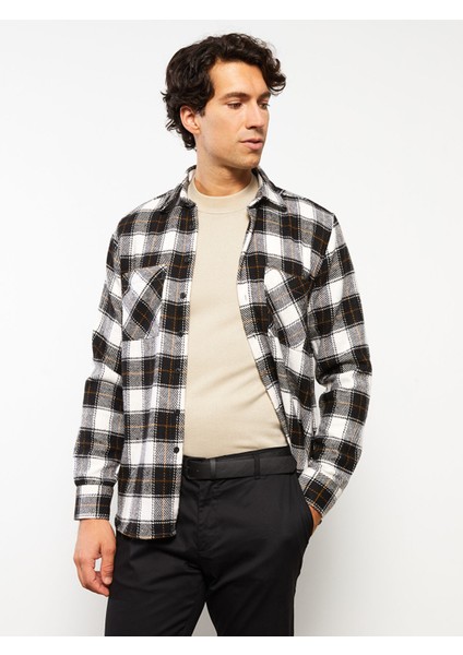 Yeni Sezon Regular Fit Uzun Kollu Ekose Gabardin Erkek Gömlek modelleri