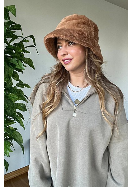 Premium Kalite Yumuşak Şık Tarz Bucket Peluş Şapka Sıcak Tutan Kış Aksesuar fırsatları